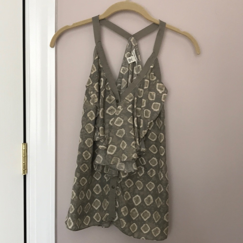 Banana Republic Green Silk Tank